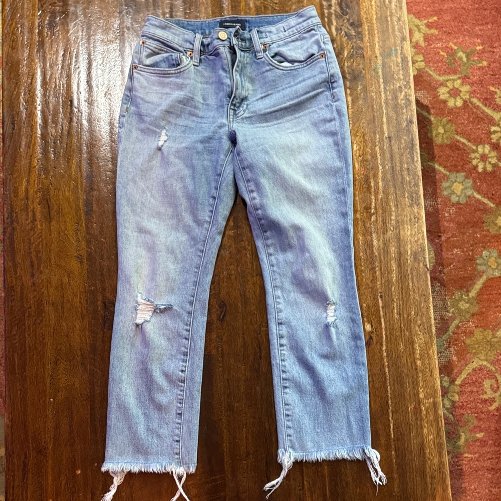 J. Crew Light Blue Distressed Ankle Jeans NEW WITHOUT TAGS